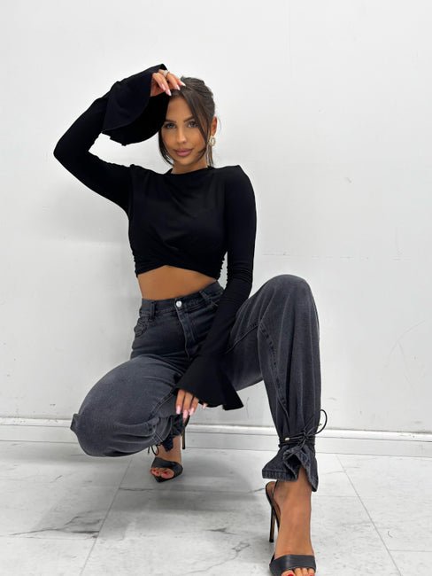 Bluzka dzwonek 95% wiskoza EMO - Veretti Boutique