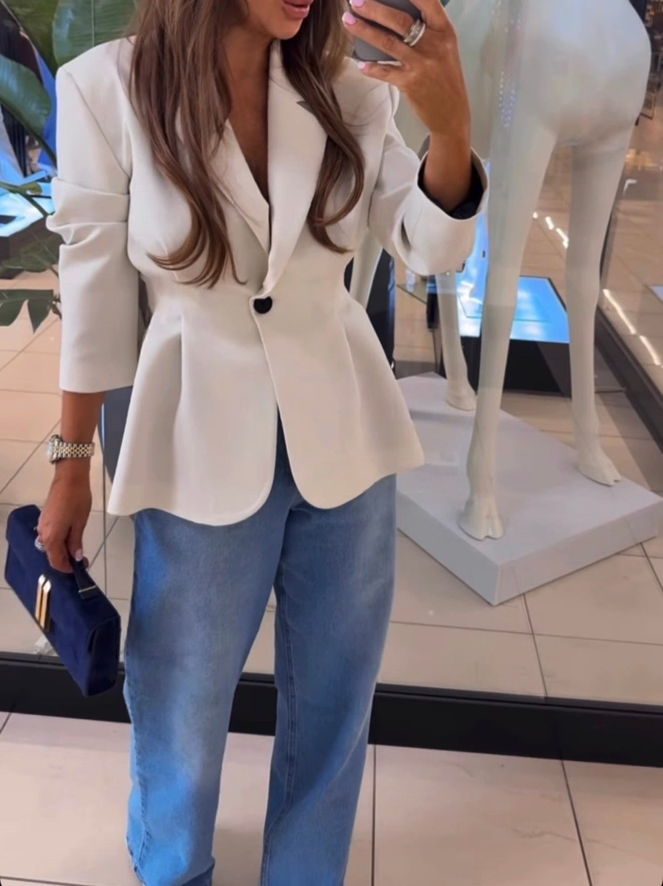 Jeansy klastyczne Emo - Veretti Boutique
