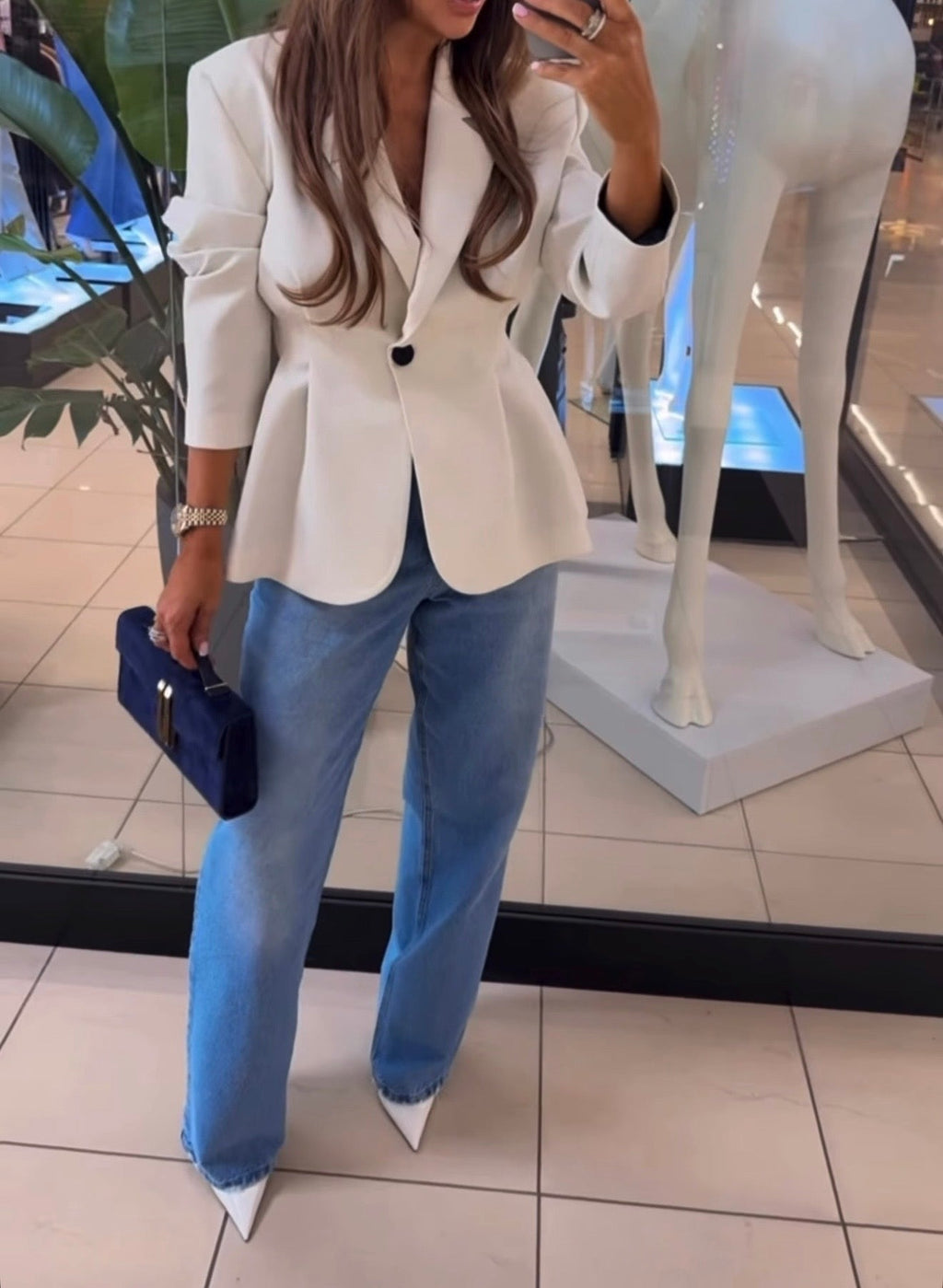 Jeansy klastyczne Emo - Veretti Boutique