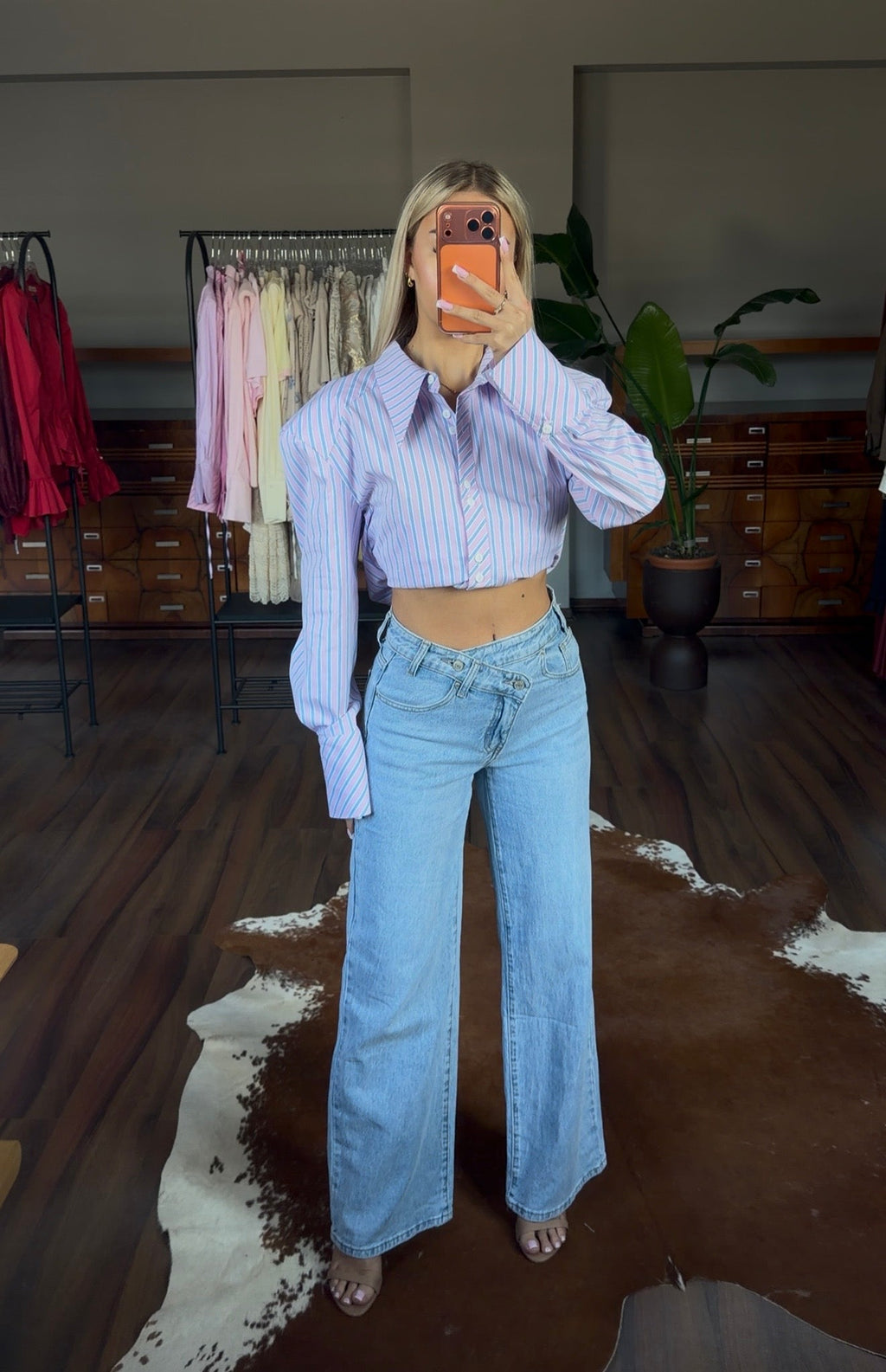 Jeansy zapinane na bok - Veretti Boutique