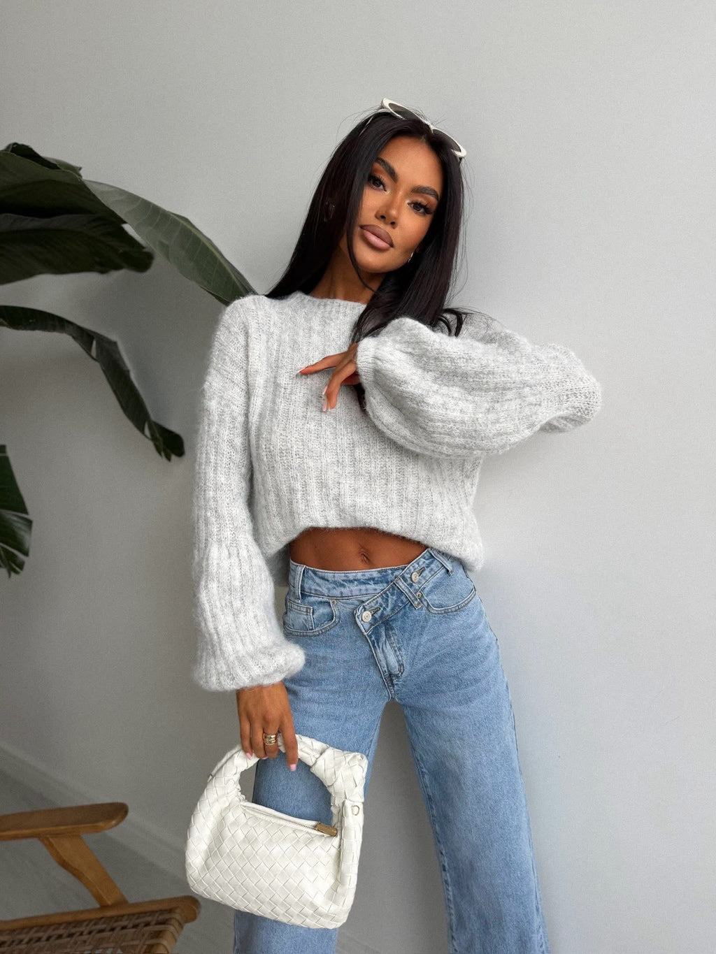 Jeansy zapinane na bok - Veretti Boutique