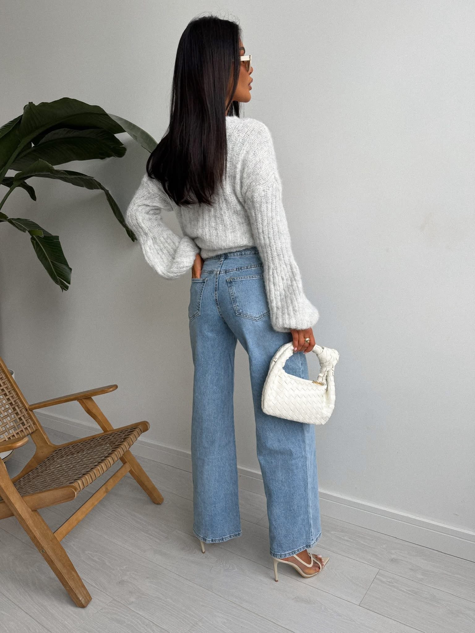 Jeansy zapinane na bok - Veretti Boutique