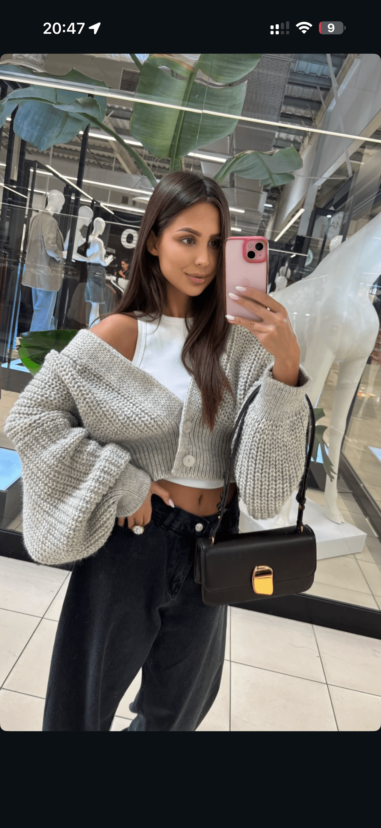 Kardigan na guziki beżowy 10% alpaka 40% wełna 20% poliamid EMO - Veretti Boutique