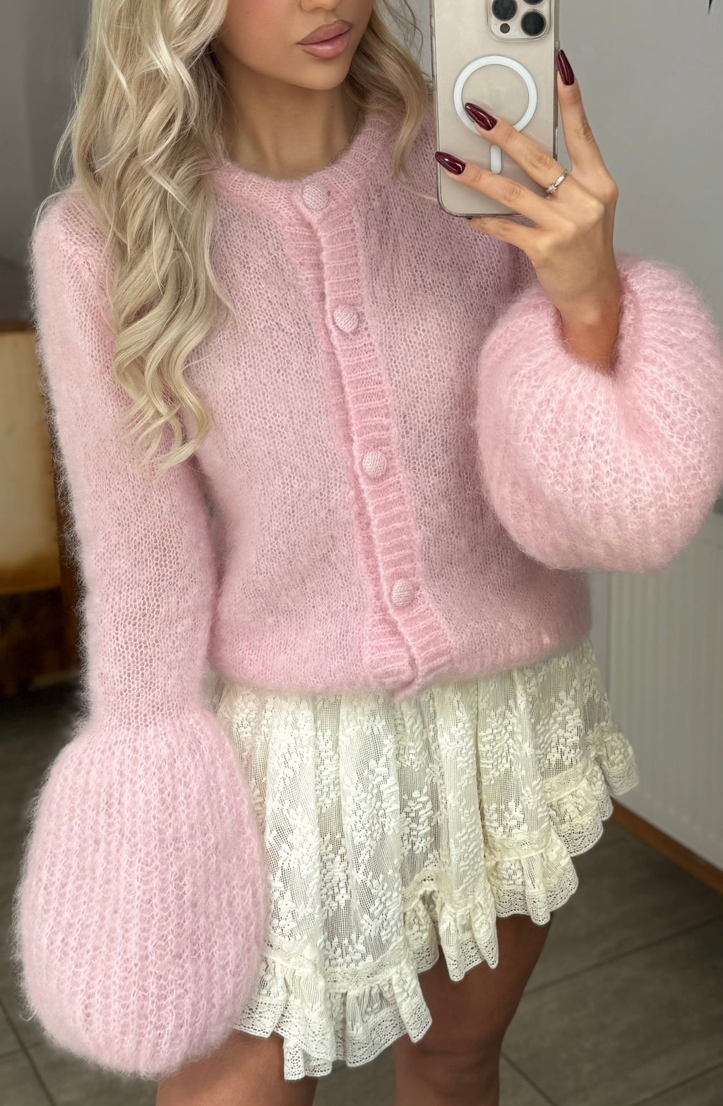 Kardigan super kid moher 81% - Veretti Boutique