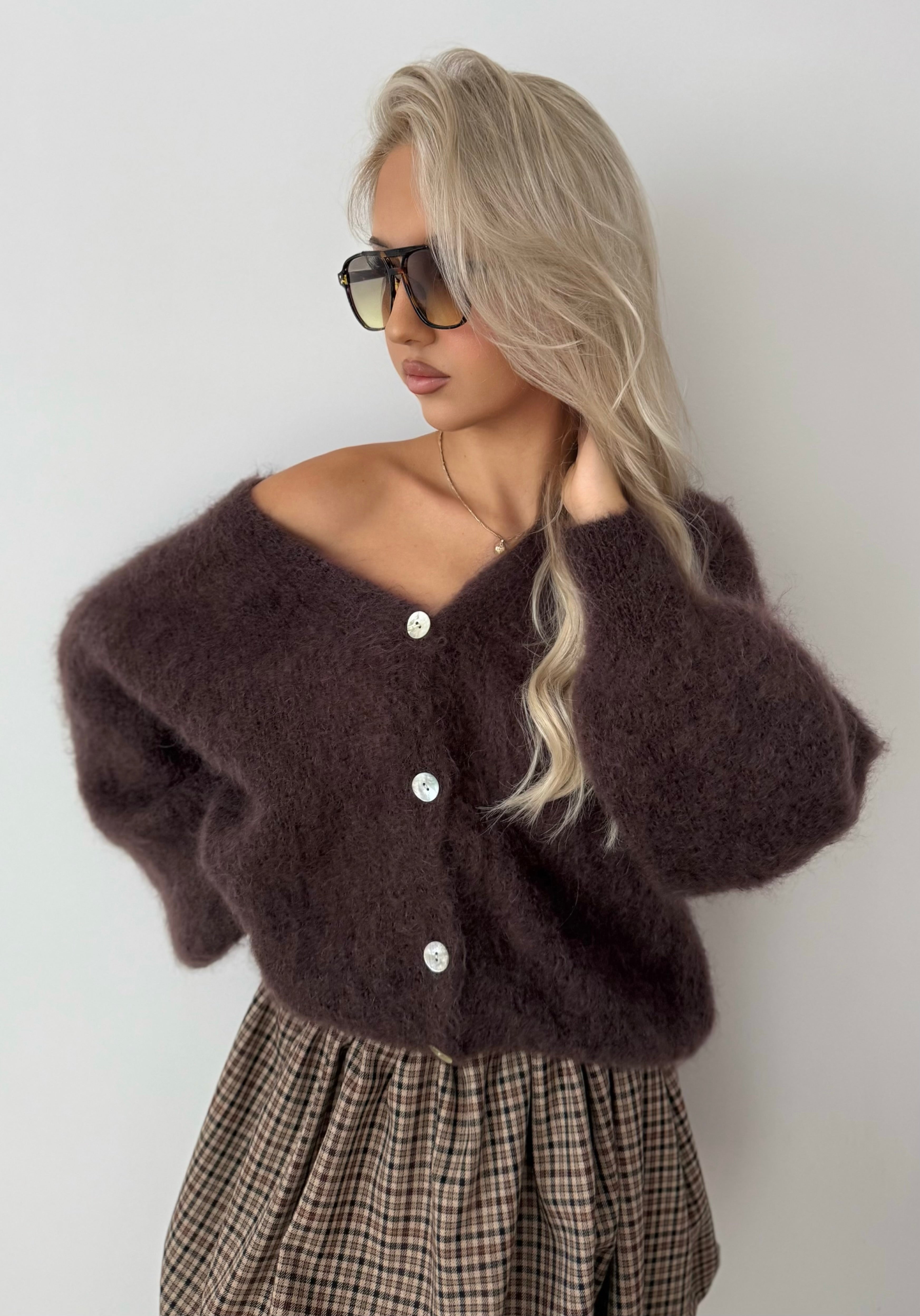 Kardigan super kid moher 81% - Veretti Boutique