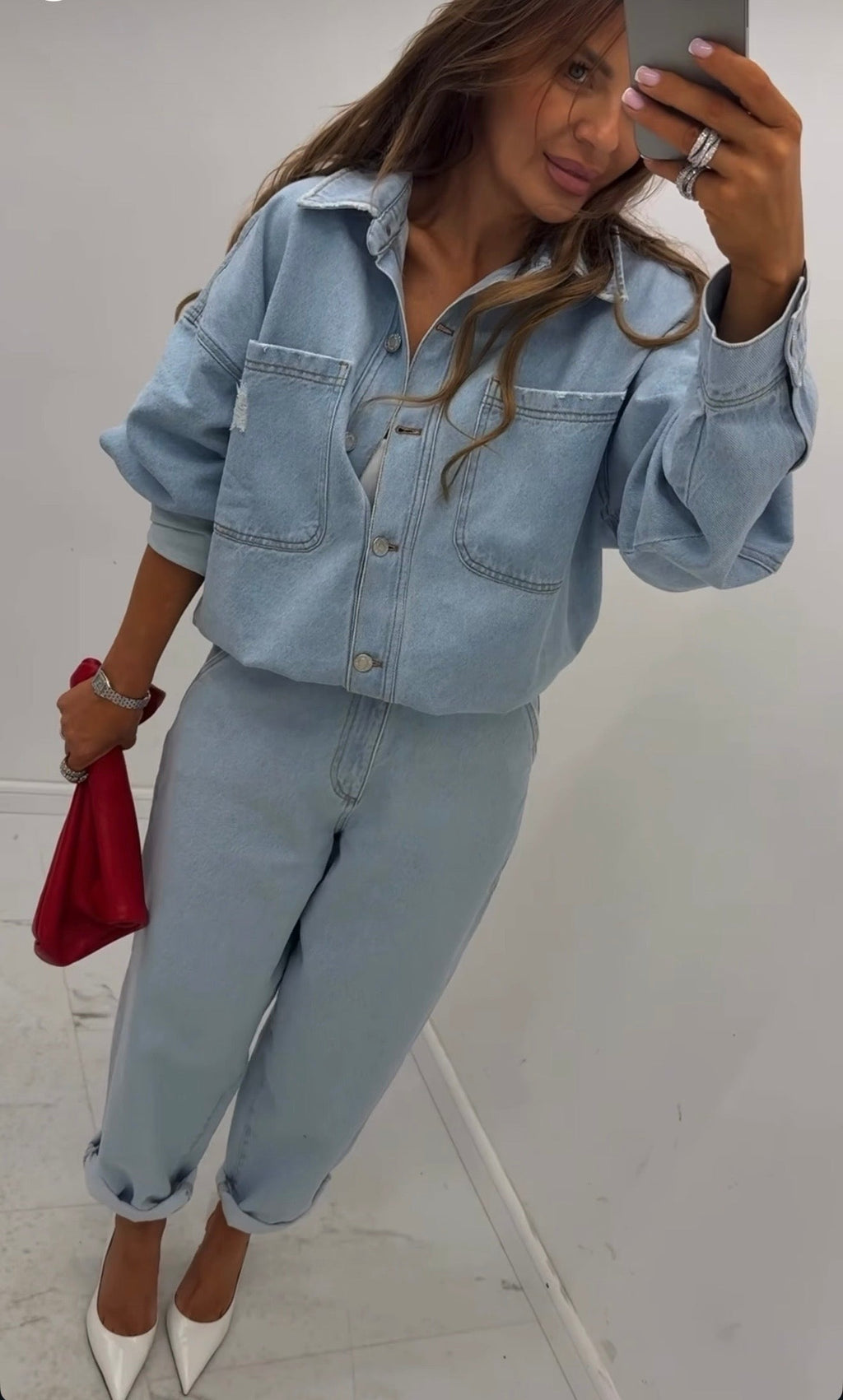 Katana jasny jeans EMO - Veretti Boutique