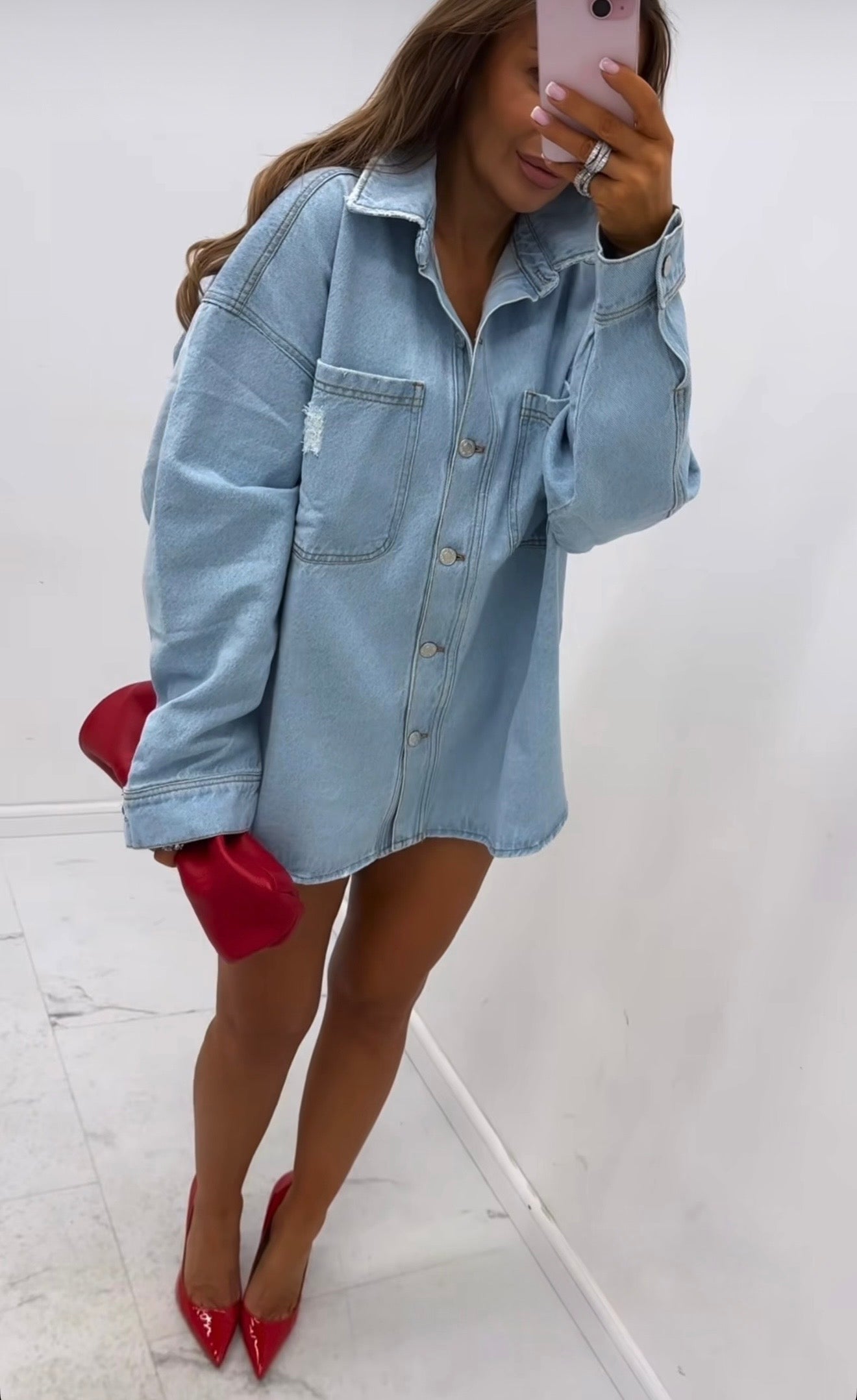 Katana jasny jeans EMO - Veretti Boutique