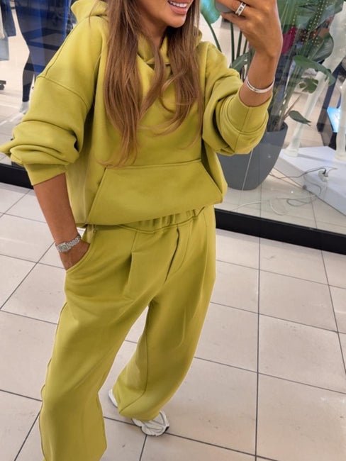 Komplet dresowy oversize limonka EMO - Veretti Boutique