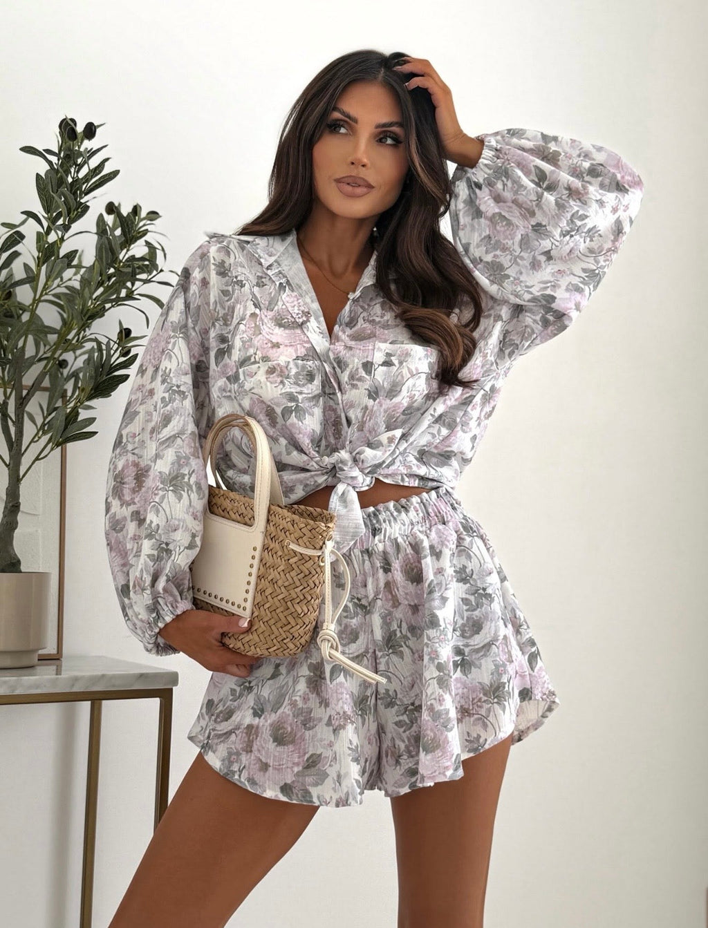 Komplet róże 95% bawełna - Veretti Boutique