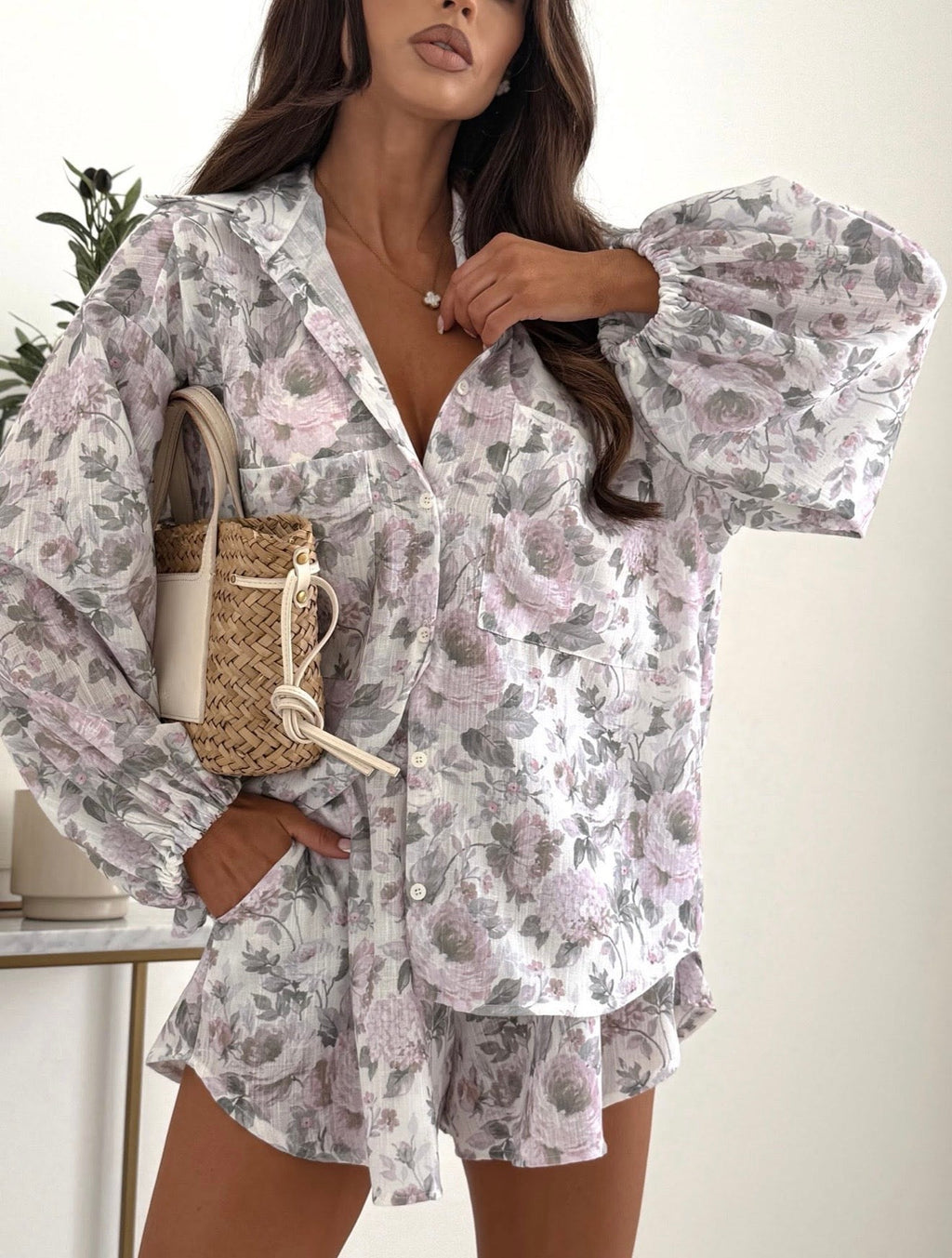Komplet róże 95% bawełna - Veretti Boutique