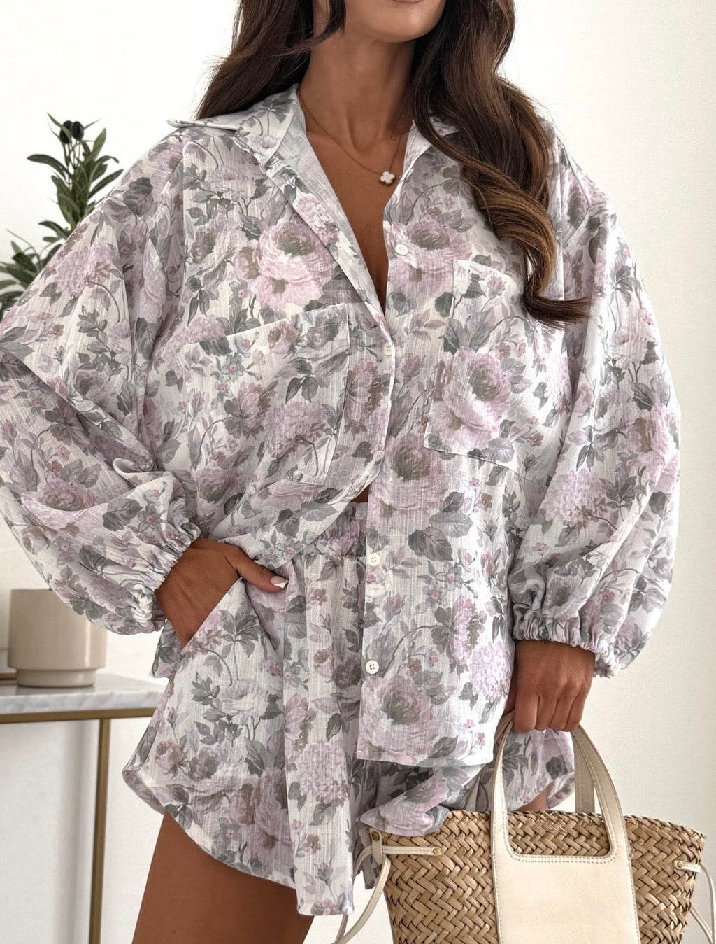 Komplet róże 95% bawełna - Veretti Boutique