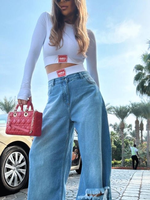 Komplet top z długim rękawem + bokserki EMO - Veretti Boutique