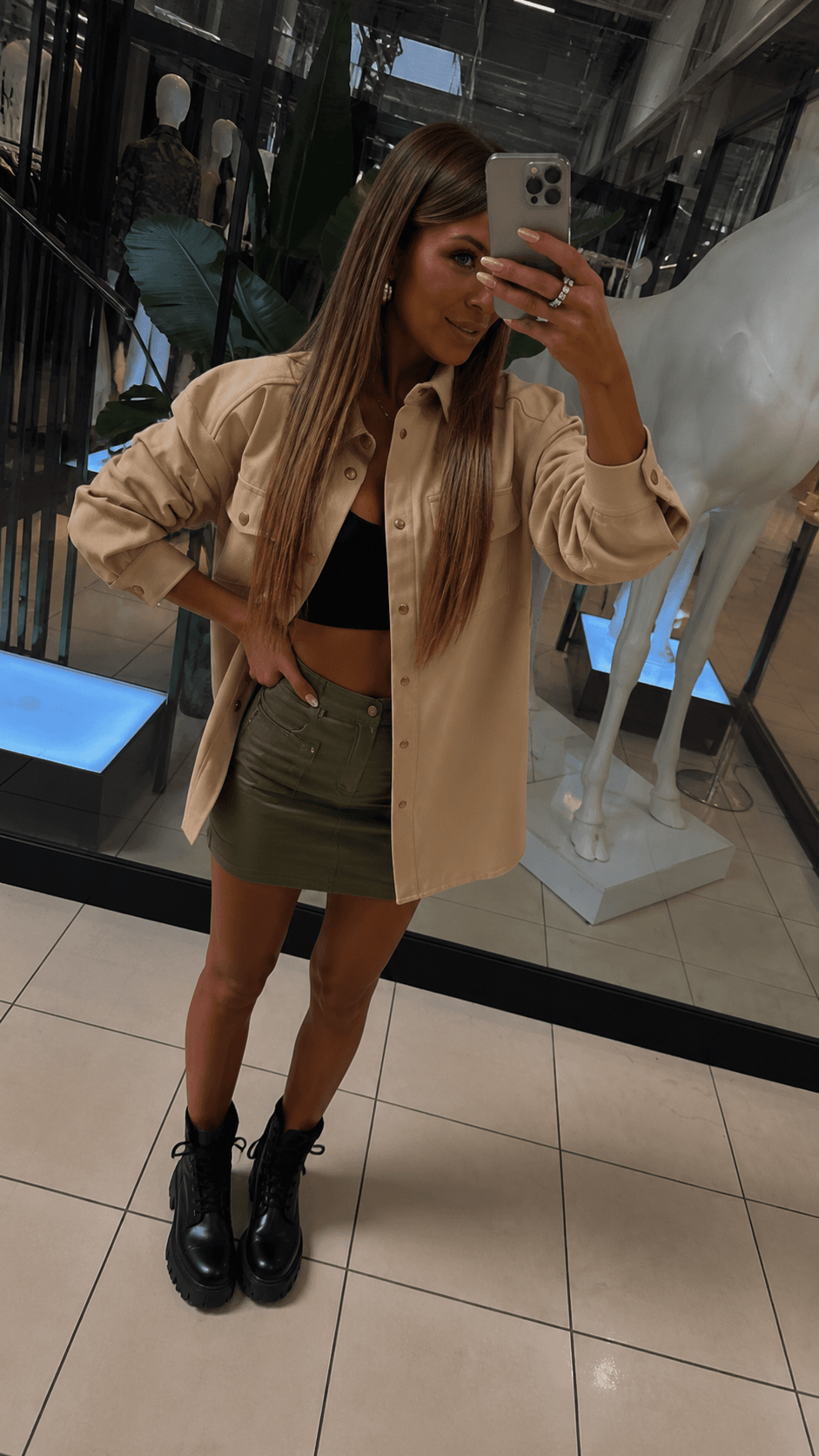 Koszula- Camel EMO - Veretti Boutique