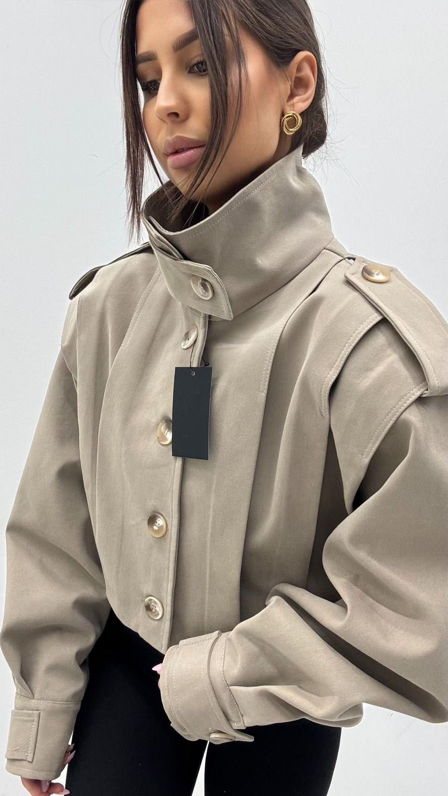 Krótki trencz EMO - Veretti Boutique