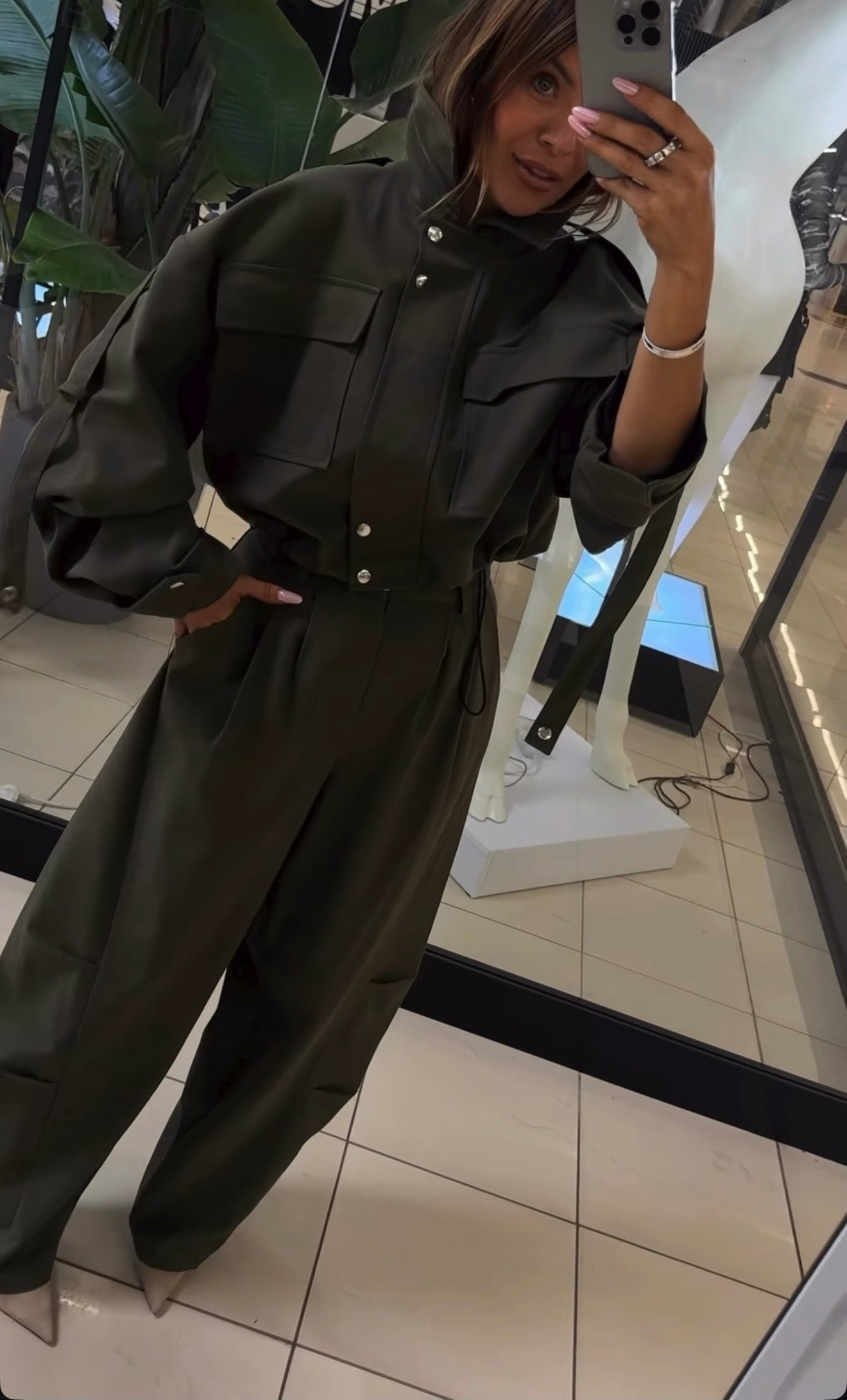 Kurtka bomberka- Khaki 2 EMO - Veretti Boutique