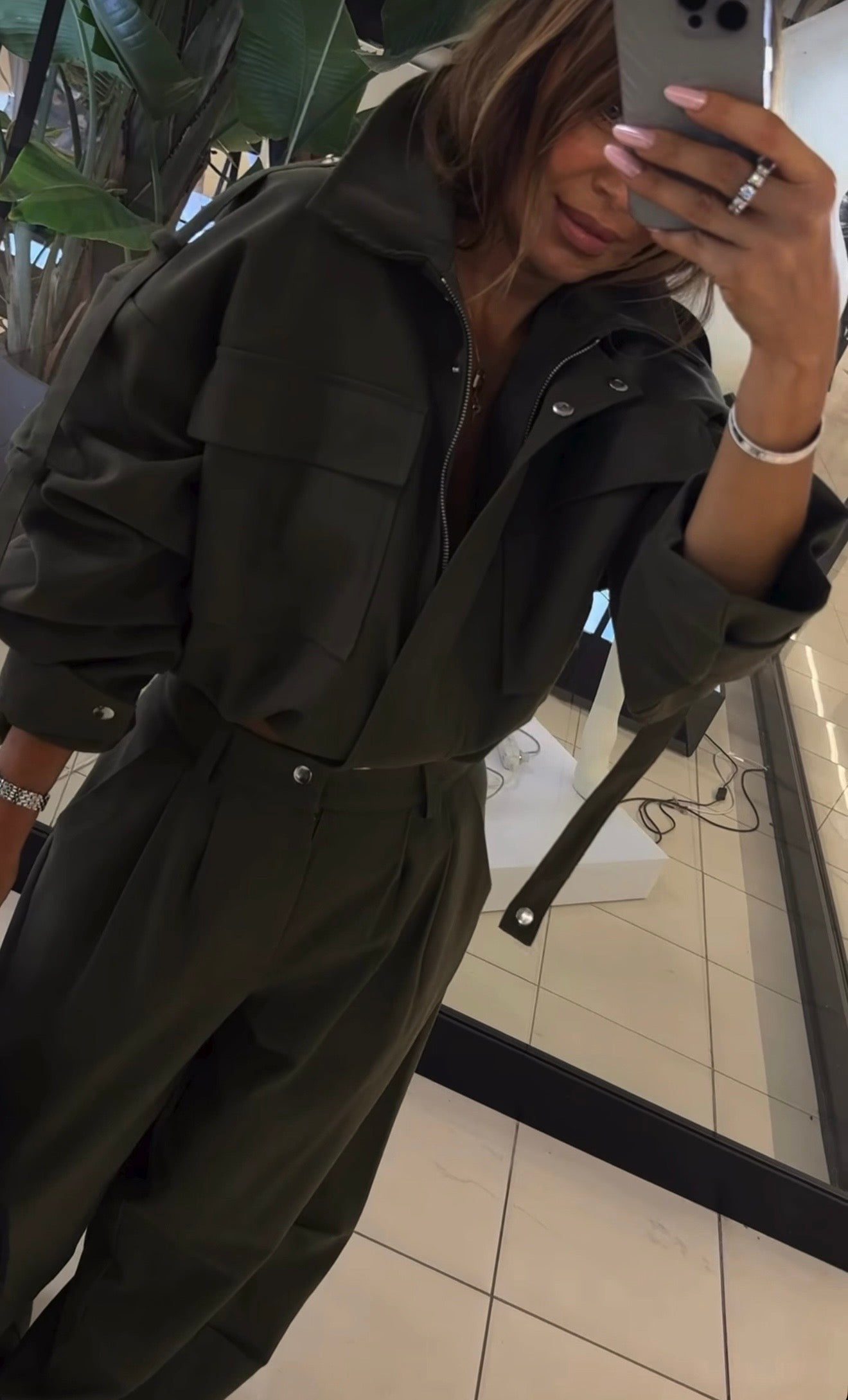Kurtka bomberka- Khaki 2 EMO - Veretti Boutique