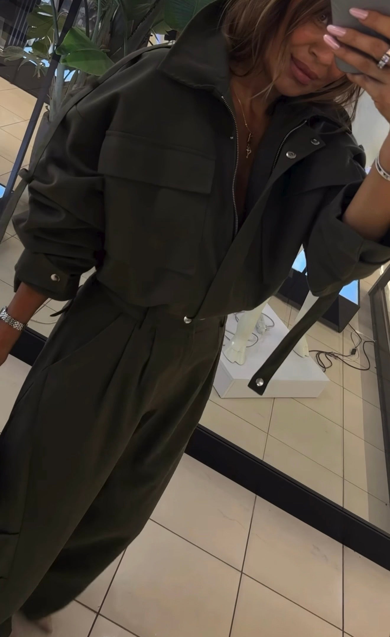 Kurtka bomberka- Khaki 2 EMO - Veretti Boutique