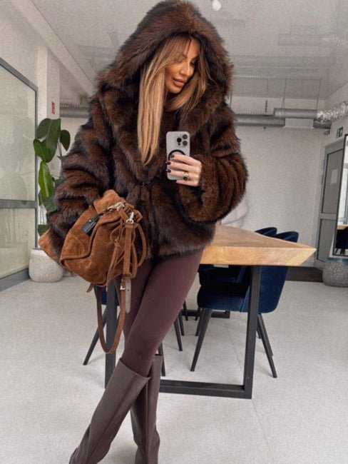 Legginsy czekoladowe EMO - Veretti Boutique