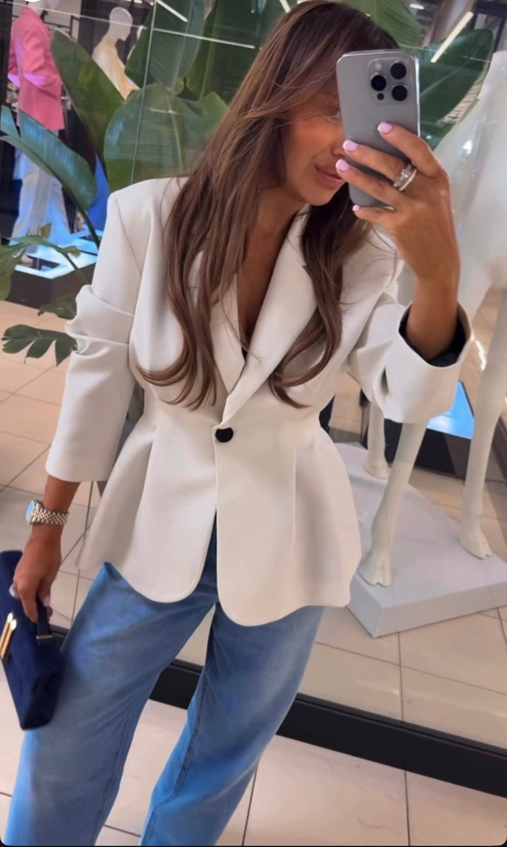 Marynarka Miriam Marcepanowa EMO - Veretti Boutique