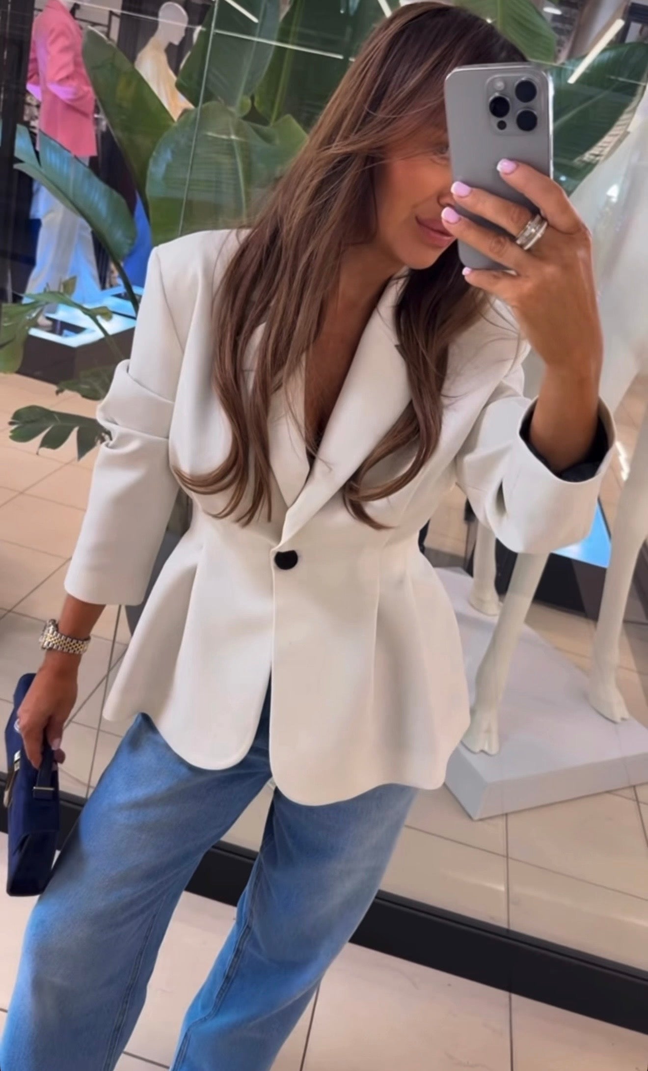 Marynarka Miriam Marcepanowa EMO - Veretti Boutique