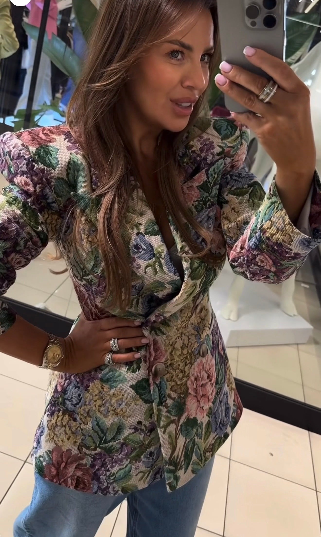 Marynarka w kwiaty 🩷 - Veretti Boutique
