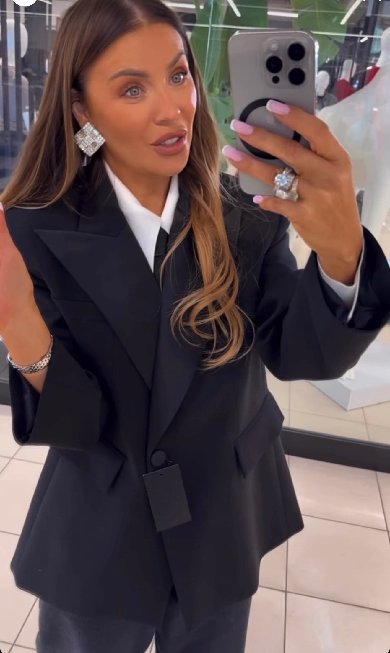 Marynarka z satyna EMO - Veretti Boutique