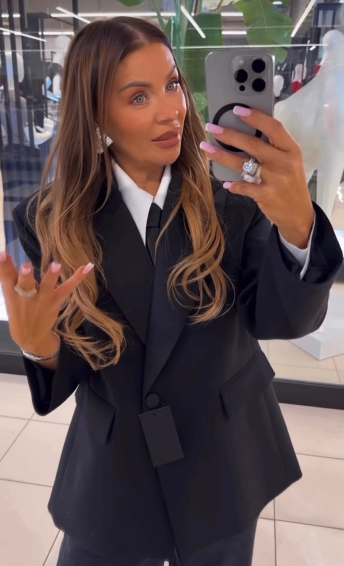 Marynarka z satyna EMO - Veretti Boutique