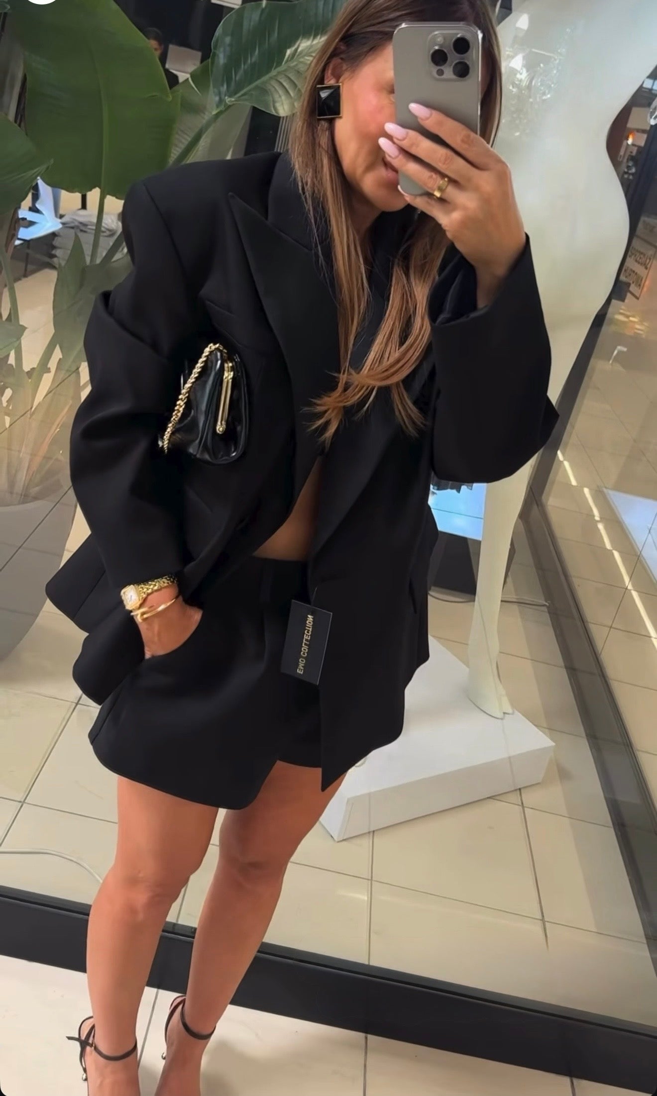 Marynarka z satyna Hugo EMO - Veretti Boutique