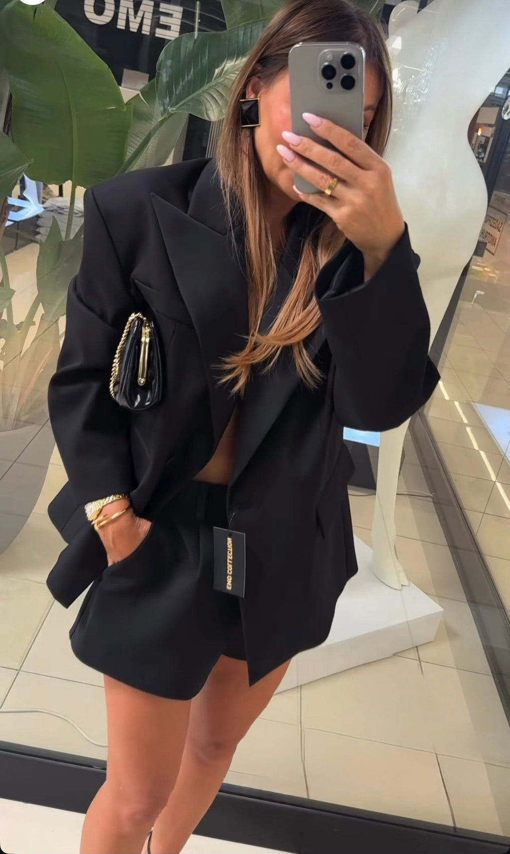 Marynarka z satyna Hugo EMO - Veretti Boutique