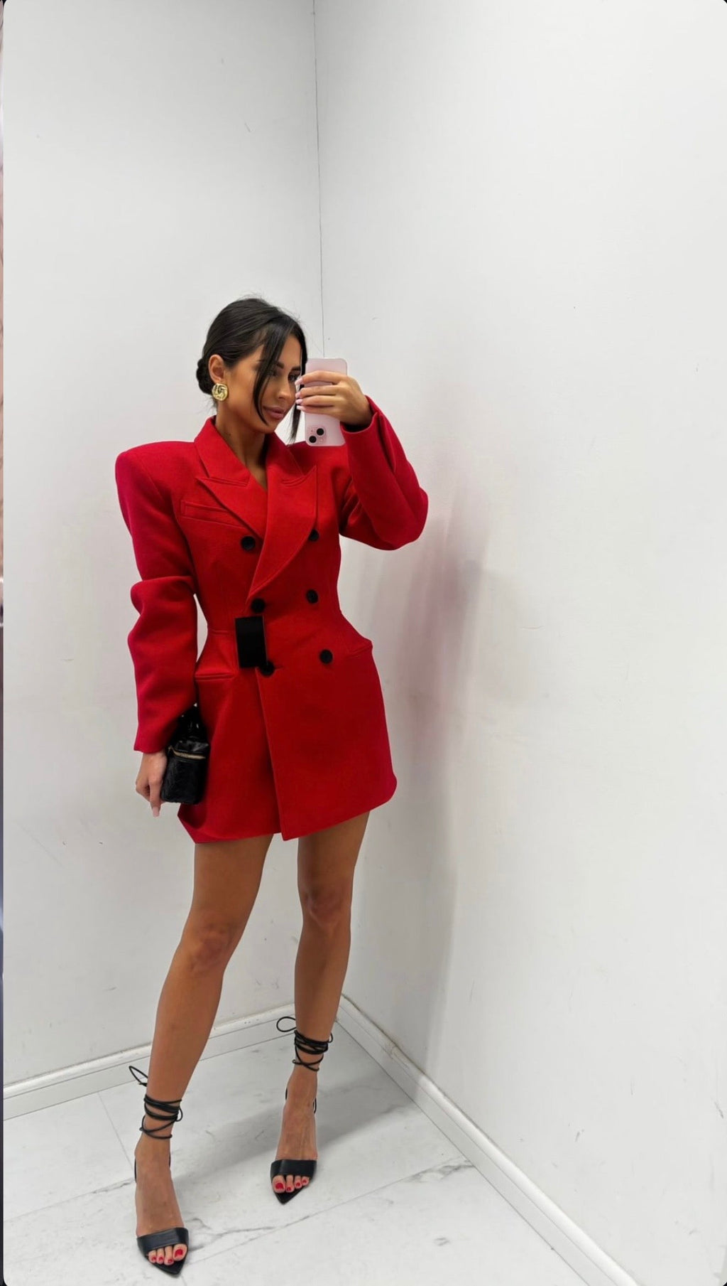 Marynarko - sukienka Hourglass czerwona EMO - Veretti Boutique