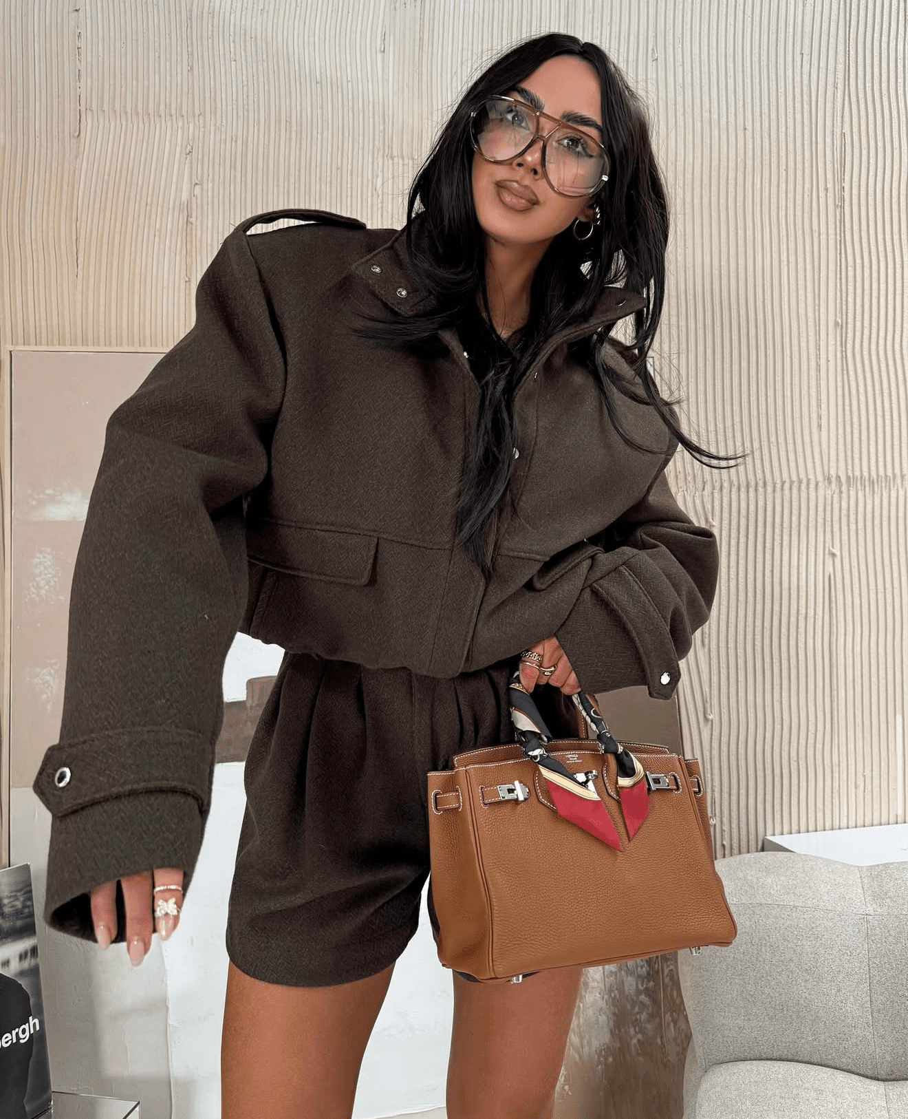 Ocieplana bomberka wełniana 80% wełna LaMilla - Veretti Boutique