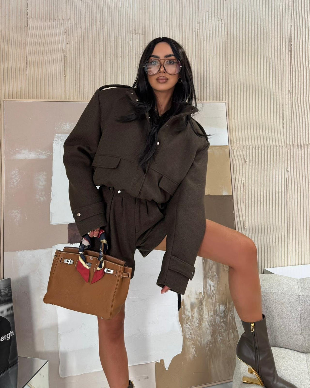 Ocieplana bomberka wełniana 80% wełna LaMilla - Veretti Boutique