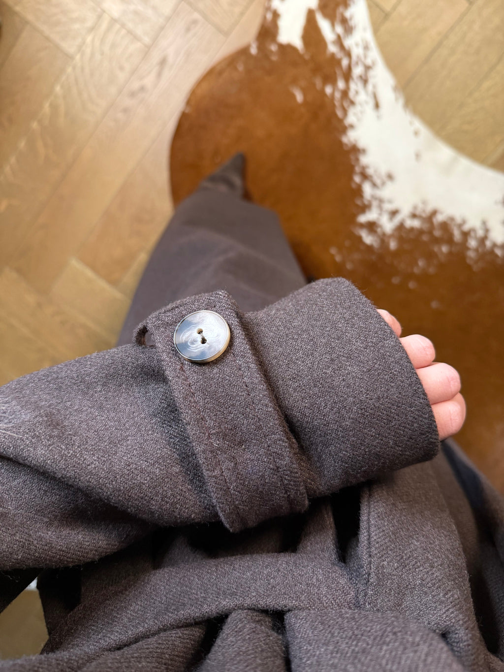 Płaszcz jesienny wiązany brązowy BELLUCI - Veretti Boutique