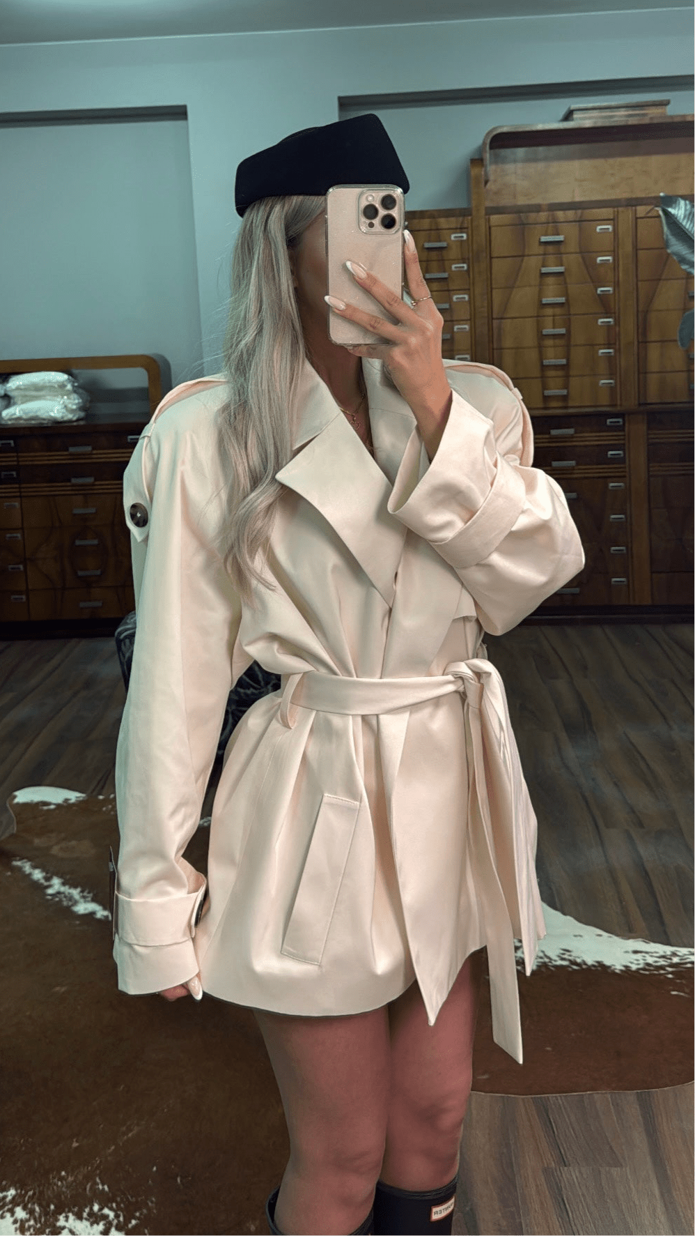 Płaszcz trencz Belluci - Veretti Boutique