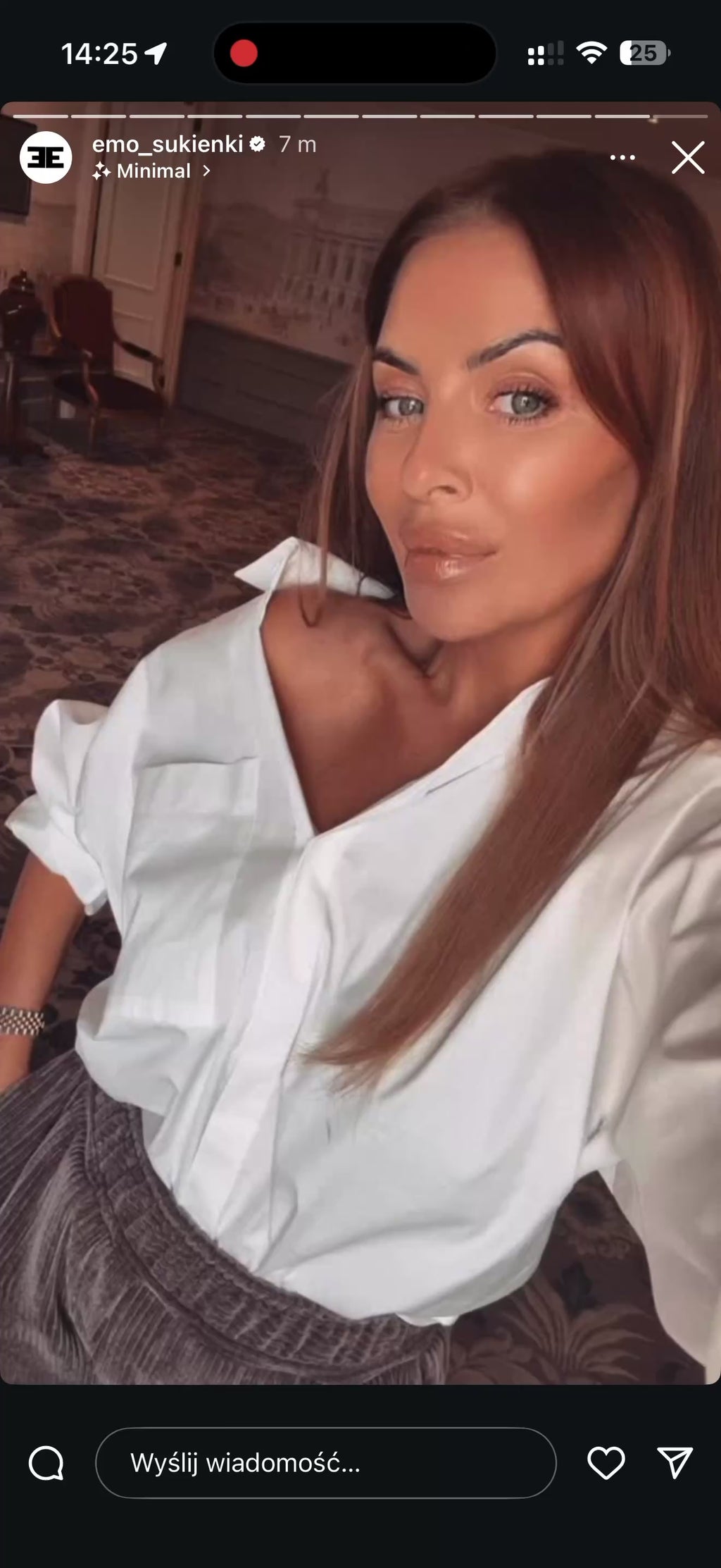 Koszula Oxford 30% wiskoza i 5% bawełna EMO