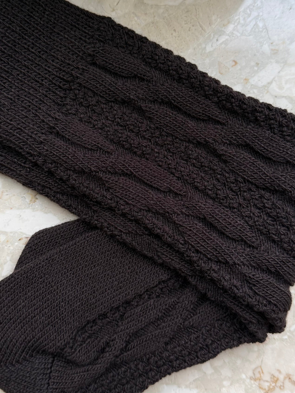 Skarpetki z dodatkiem wełny 35% gorzka czekolada EMO - Veretti Boutique