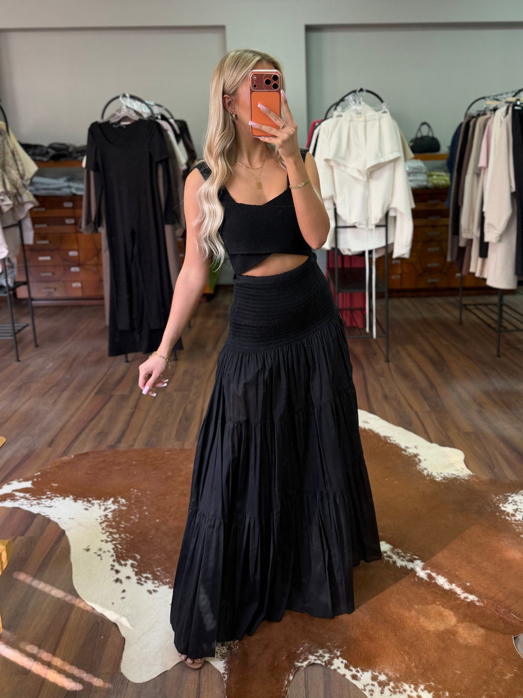 Spódniczka midi 100% bawełna EMO - Veretti Boutique