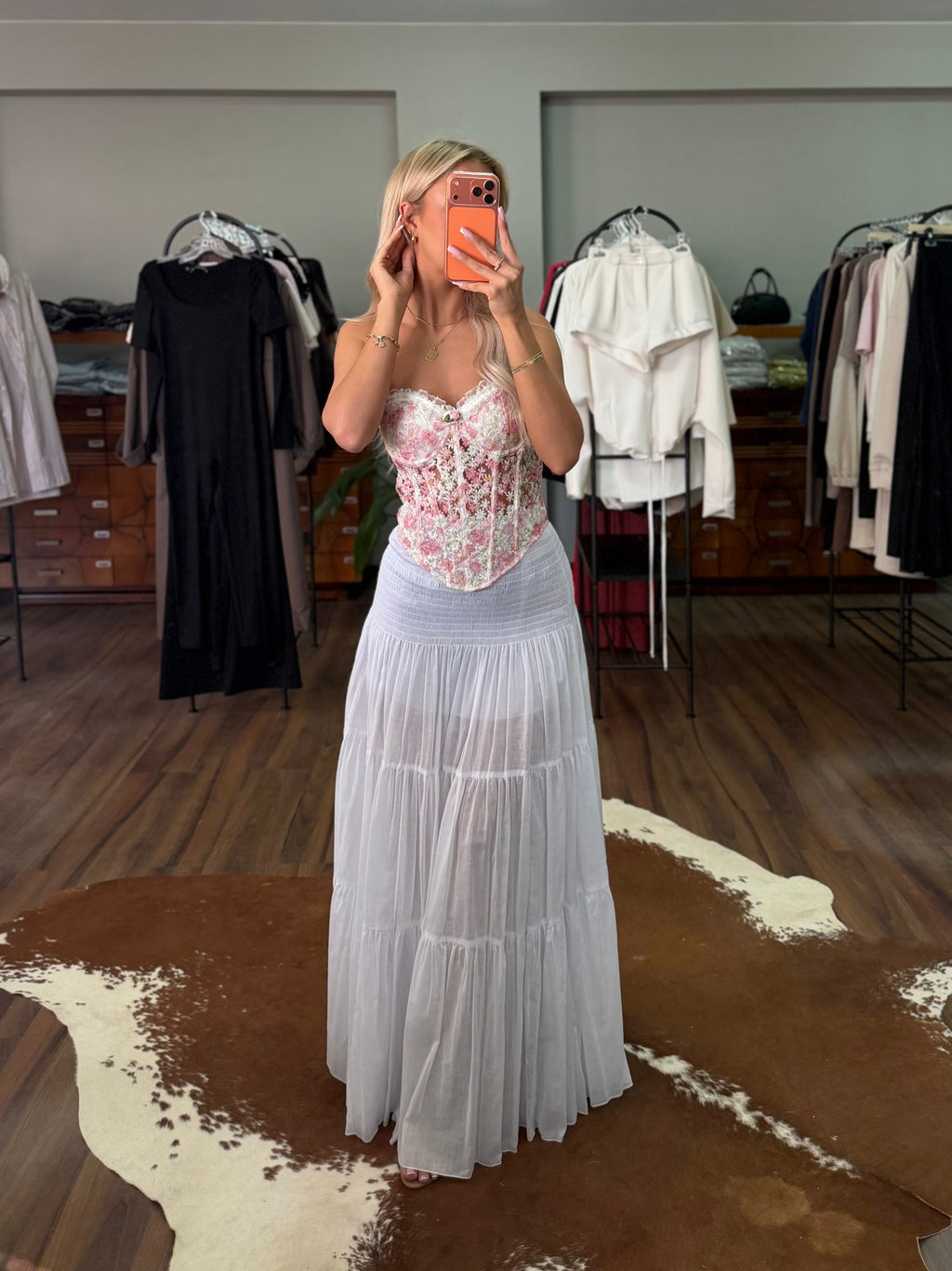 Spódniczka midi 100% bawełna EMO - Veretti Boutique