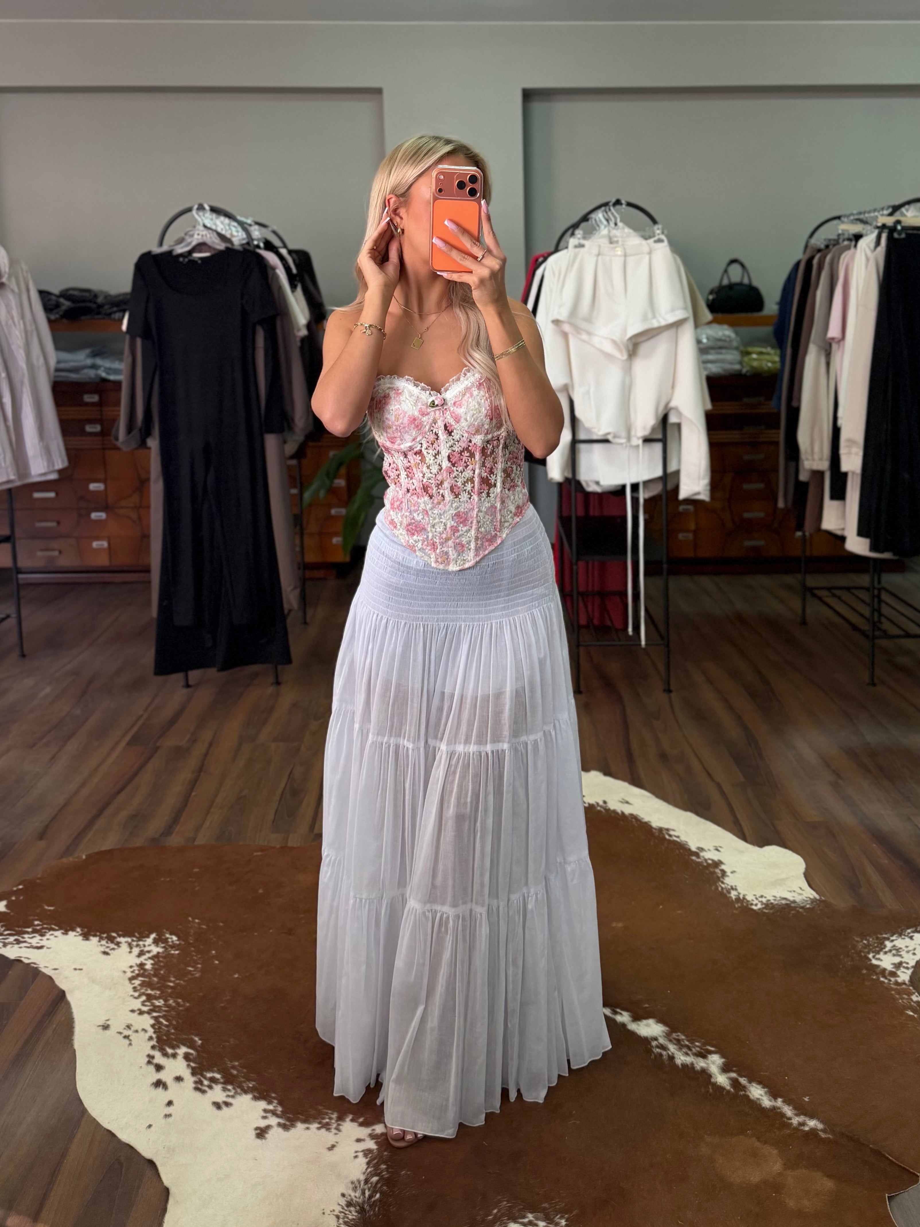 Spódniczka midi 100% bawełna EMO - Veretti Boutique