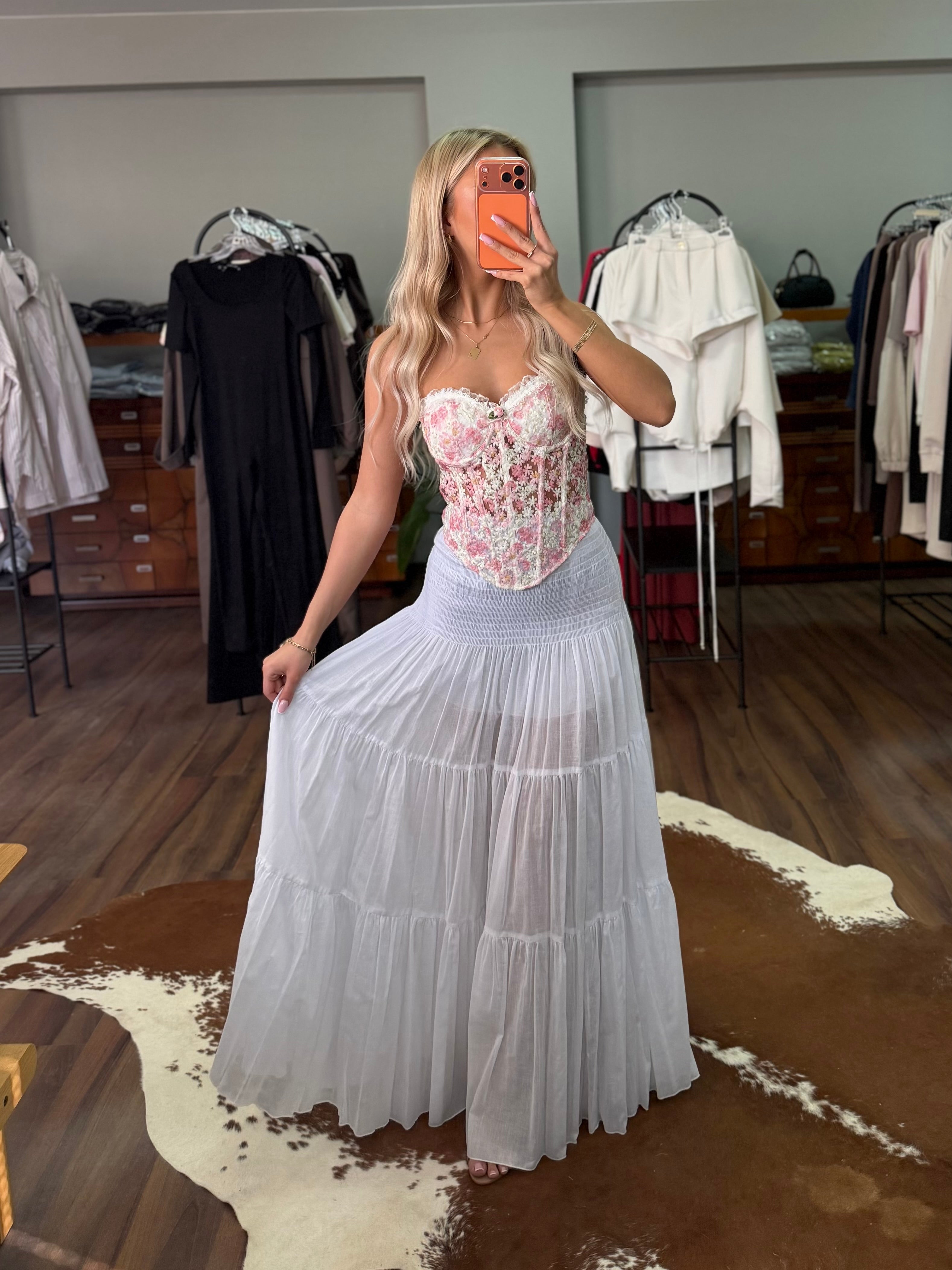 Spódniczka midi 100% bawełna EMO - Veretti Boutique