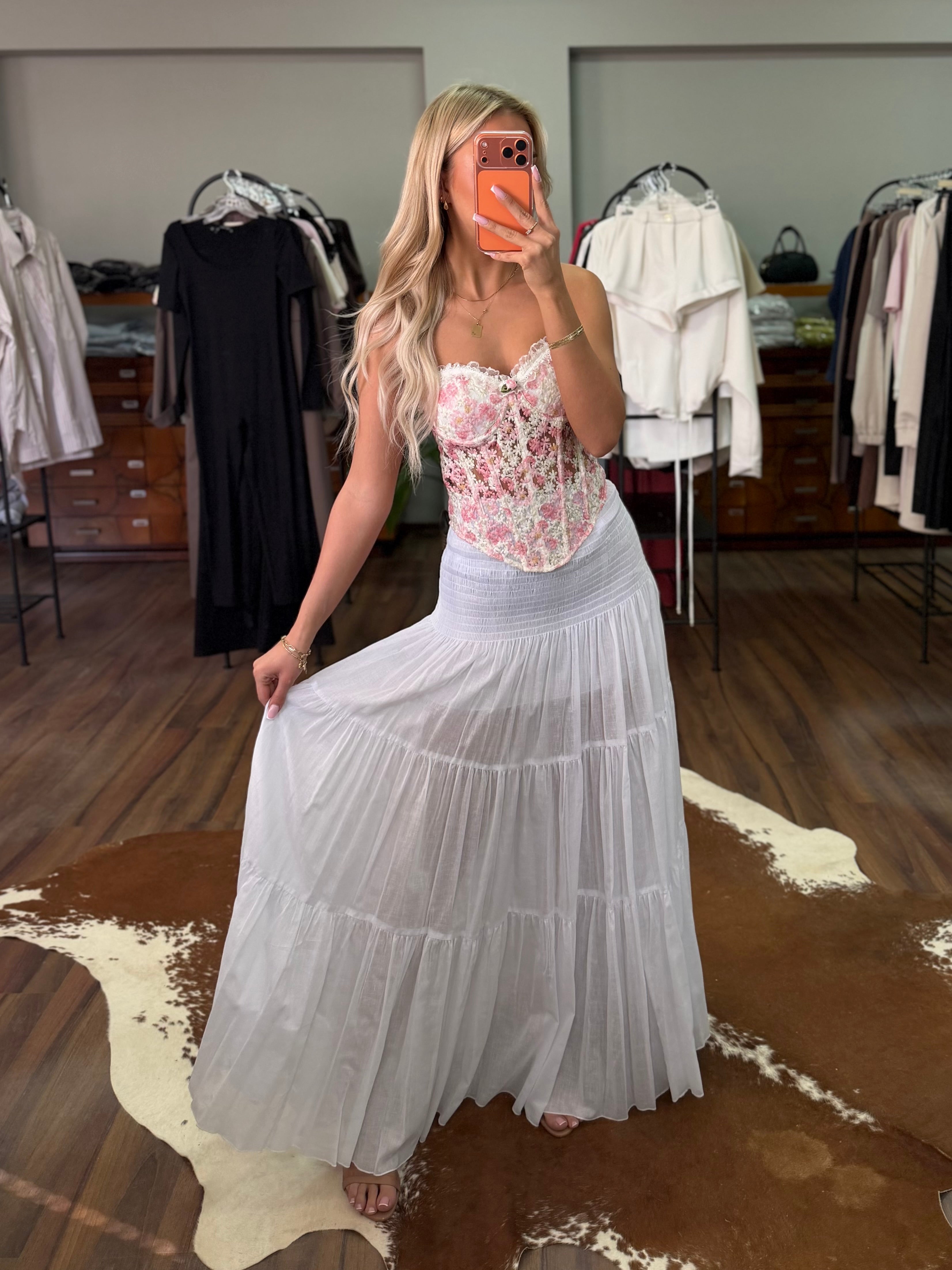 Spódniczka midi 100% bawełna EMO - Veretti Boutique