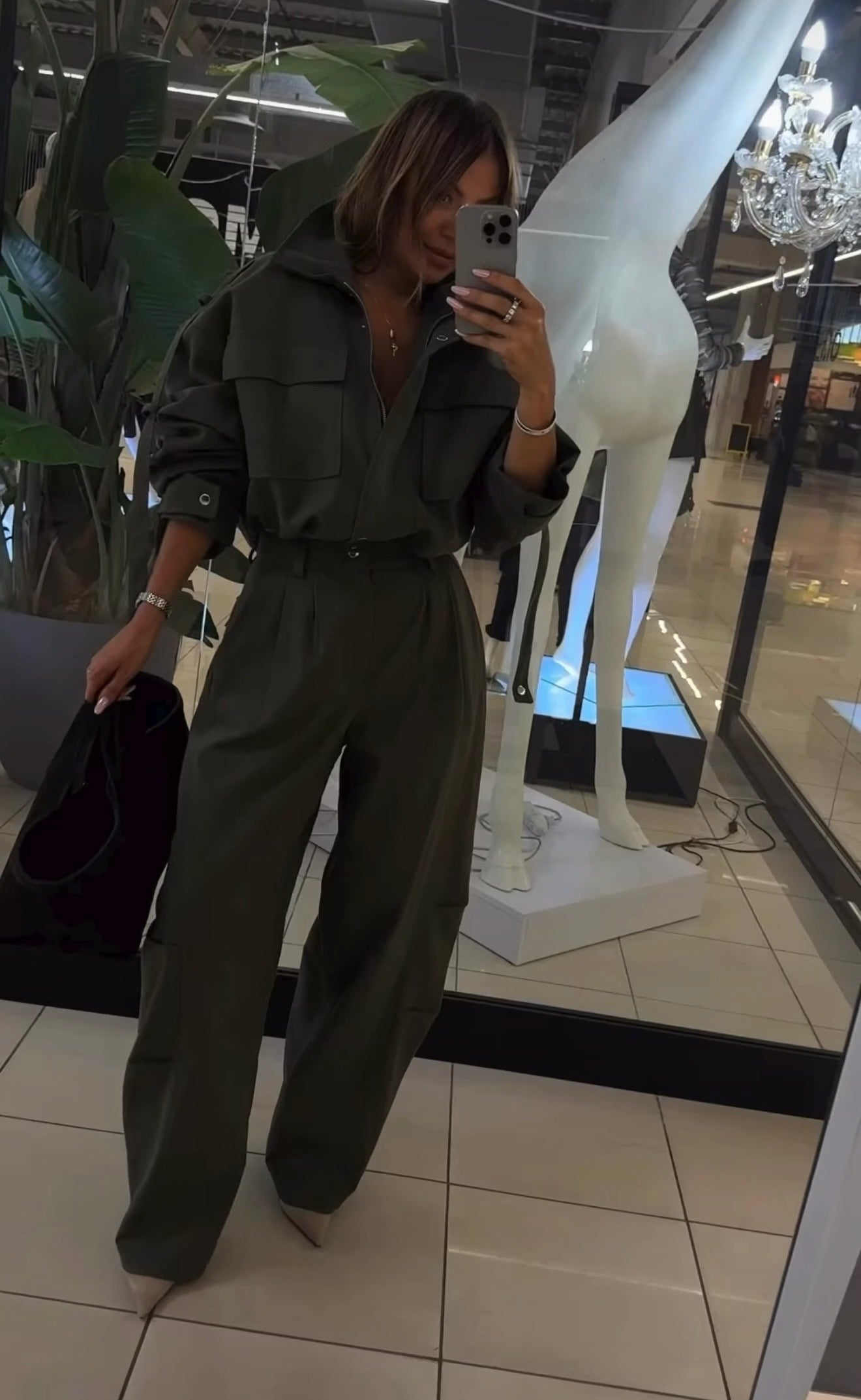 Spodnie bojówki- Khaki 2 EMO - Veretti Boutique