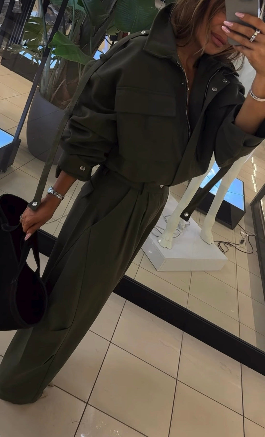Spodnie bojówki- Khaki 2 EMO - Veretti Boutique