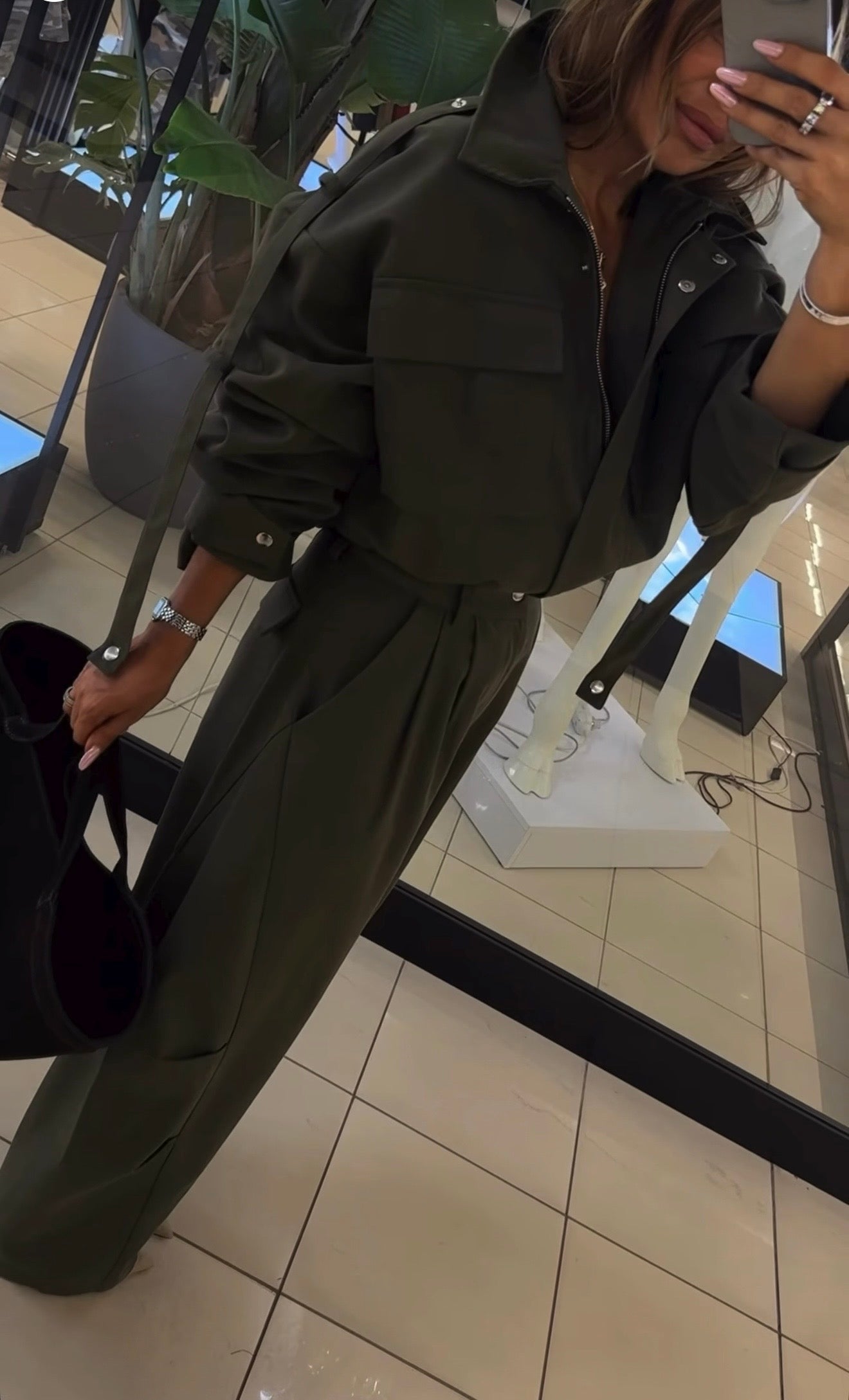 Spodnie bojówki- Khaki 2 EMO - Veretti Boutique