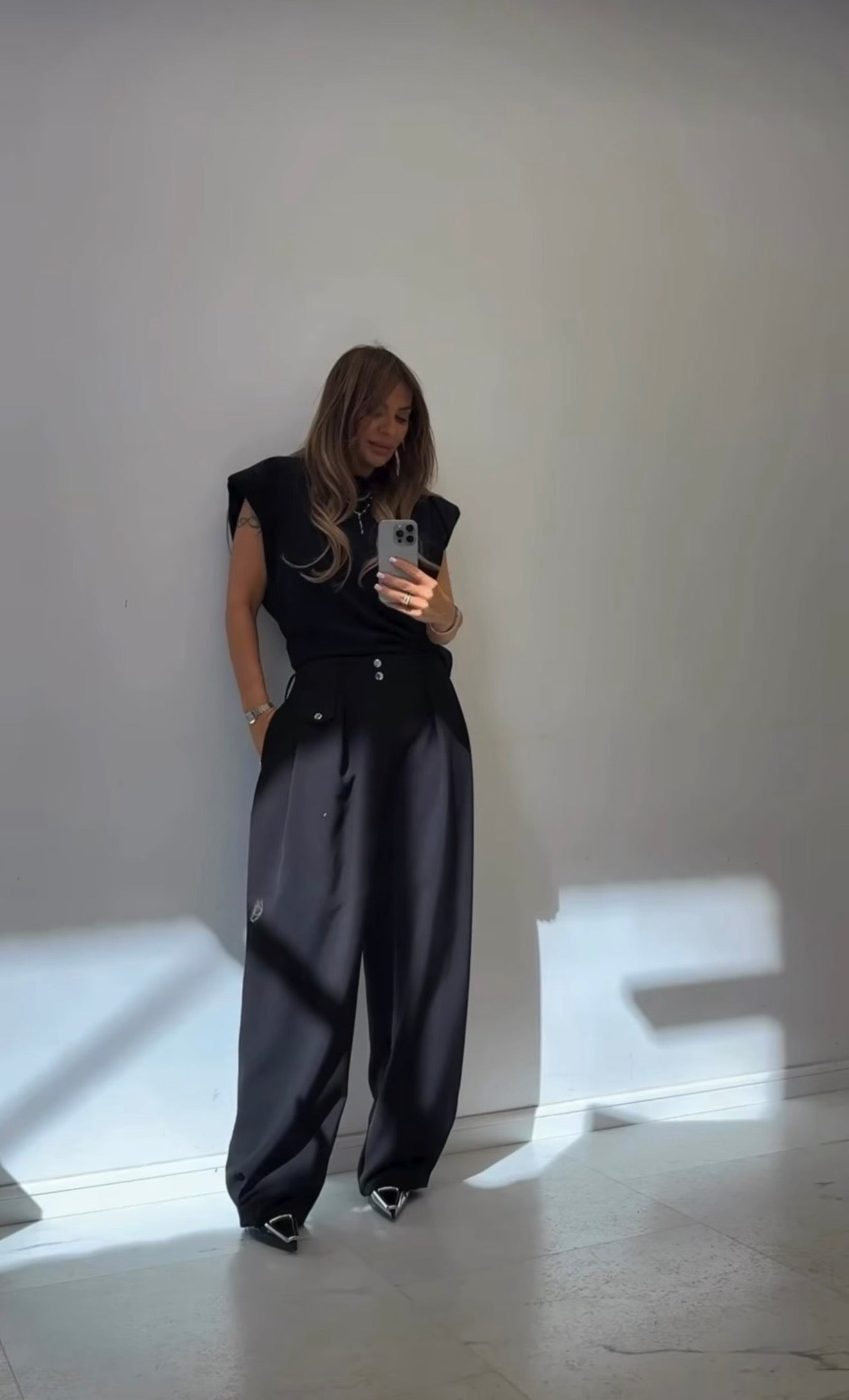 Spodnie NEXT Czarne EMO - Veretti Boutique