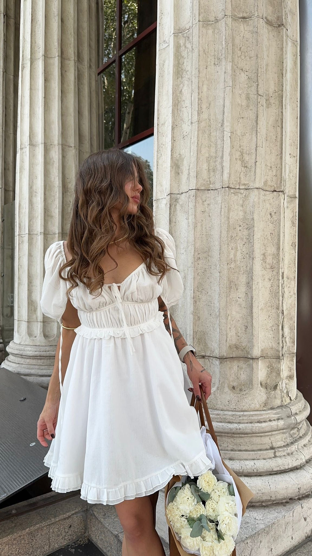 Sukienka z falbankami MBOCHAROVA - Veretti Boutique