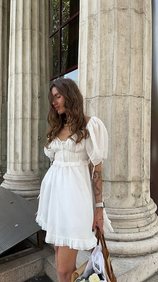 Sukienka z falbankami MBOCHAROVA - Veretti Boutique
