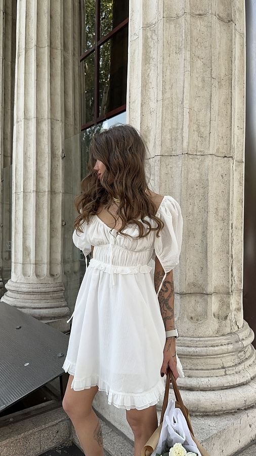 Sukienka z falbankami MBOCHAROVA - Veretti Boutique