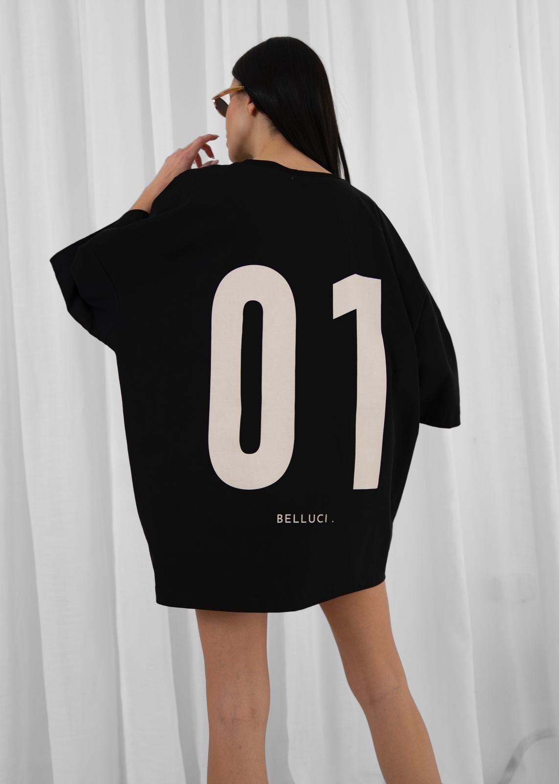 SUKIENKO T - SHIRT - AVENUE 01 BLACK Belluci - Veretti Boutique