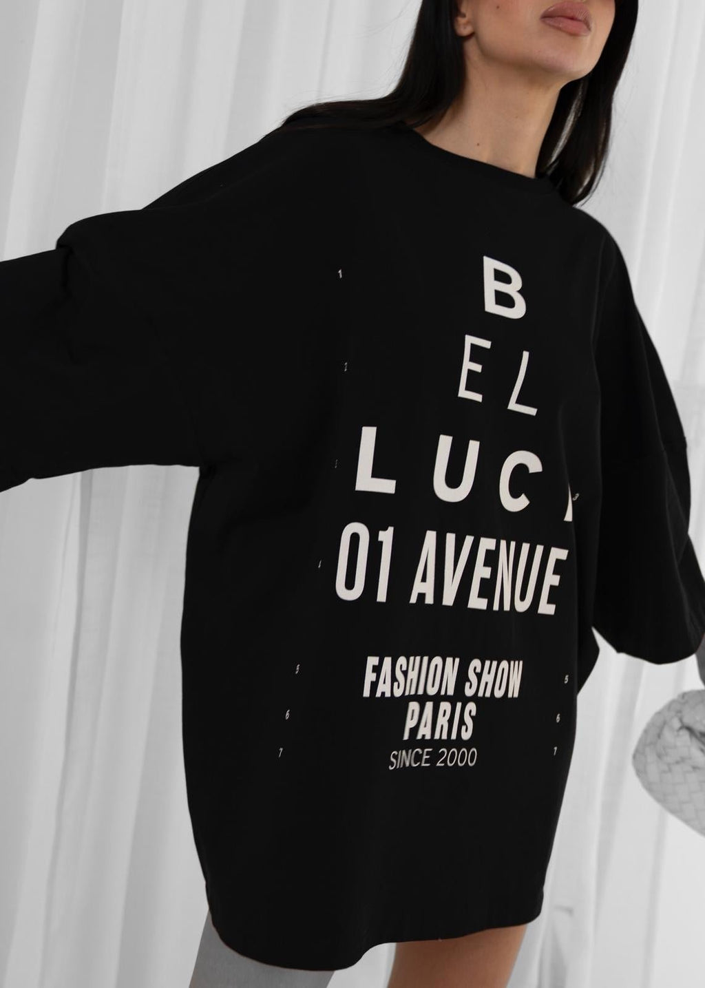 SUKIENKO T - SHIRT - AVENUE 01 BLACK Belluci - Veretti Boutique
